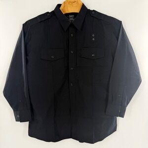 5.11 Tactical Mens Black Long Sleeve Uniform Shirt XL 17-17.5 Neck 34-35 Sleeve
